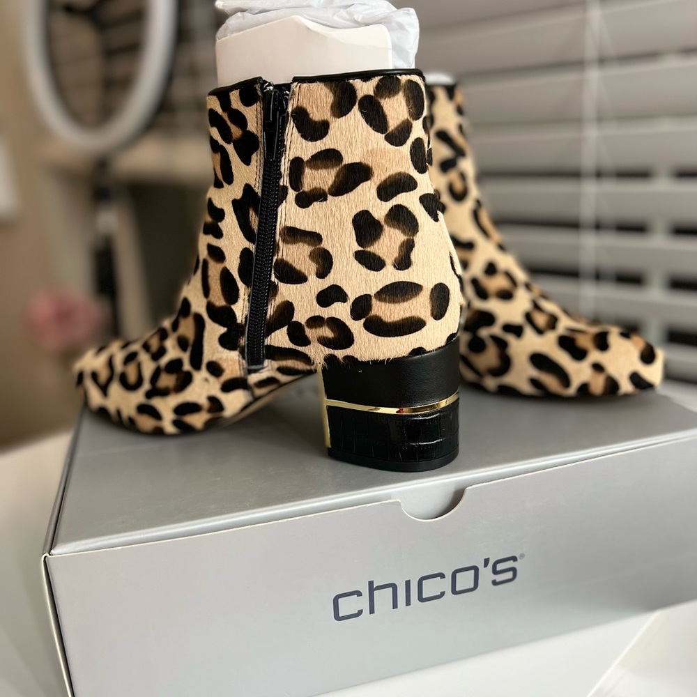 Animal Print Haircalf Boots